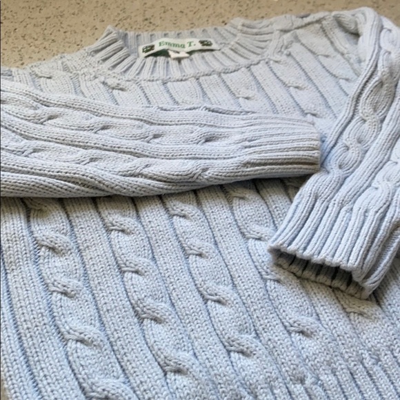 Girls Cotton Cable Knit Sweater - Picture 2 of 6